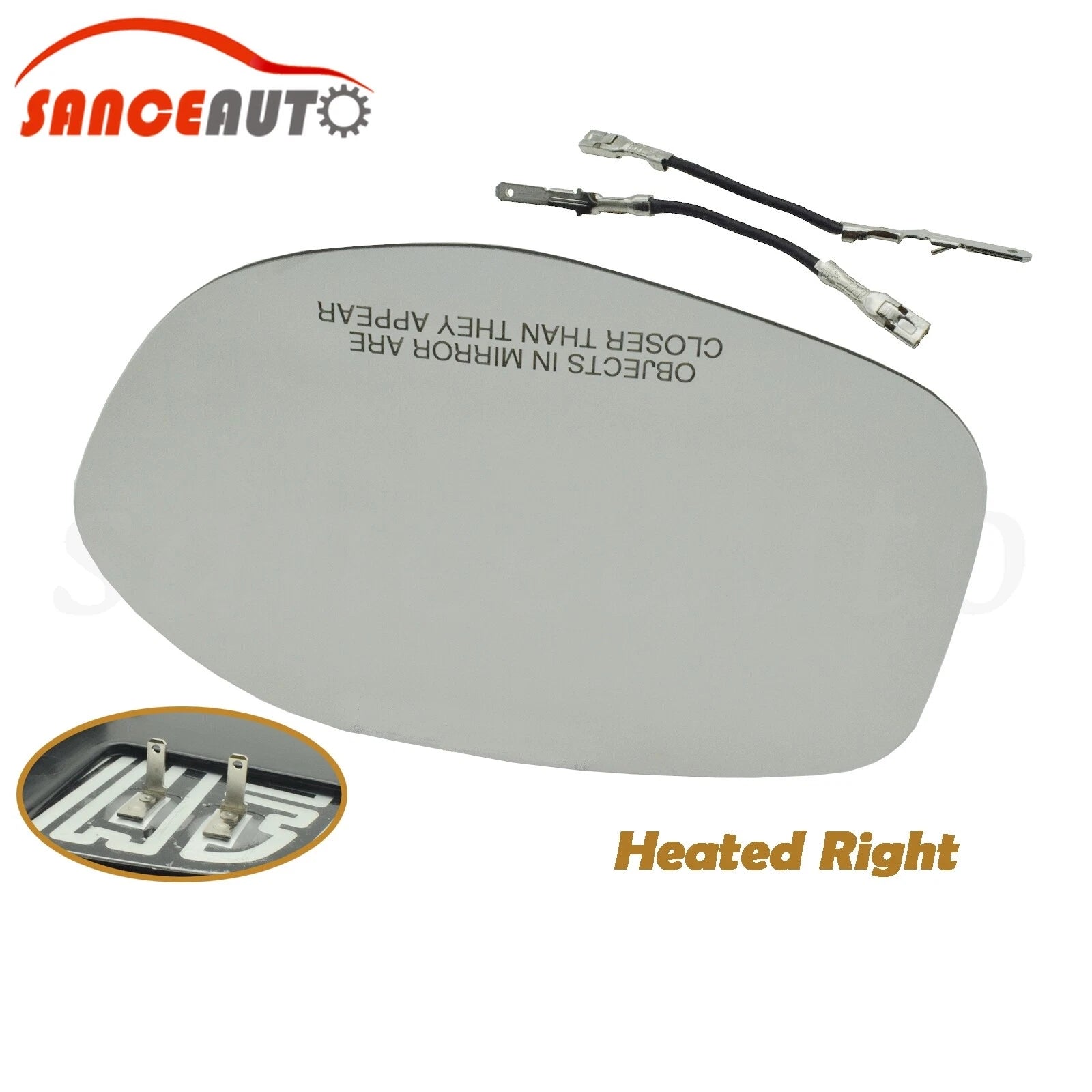 Heated Mirror Glass Right Side W/ Backing for Honda Odyssey 2014 2015 2016 2017 6B93BC-57