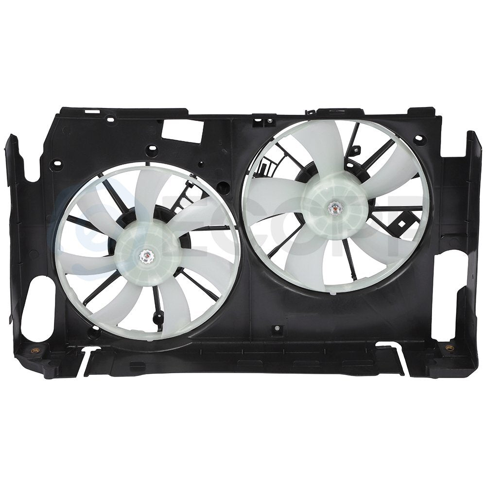 Electric AC Condenser Cooling Fan Kit For 2006 2007 2008 2009-2012 Toyota RAV4 6B93BC-57