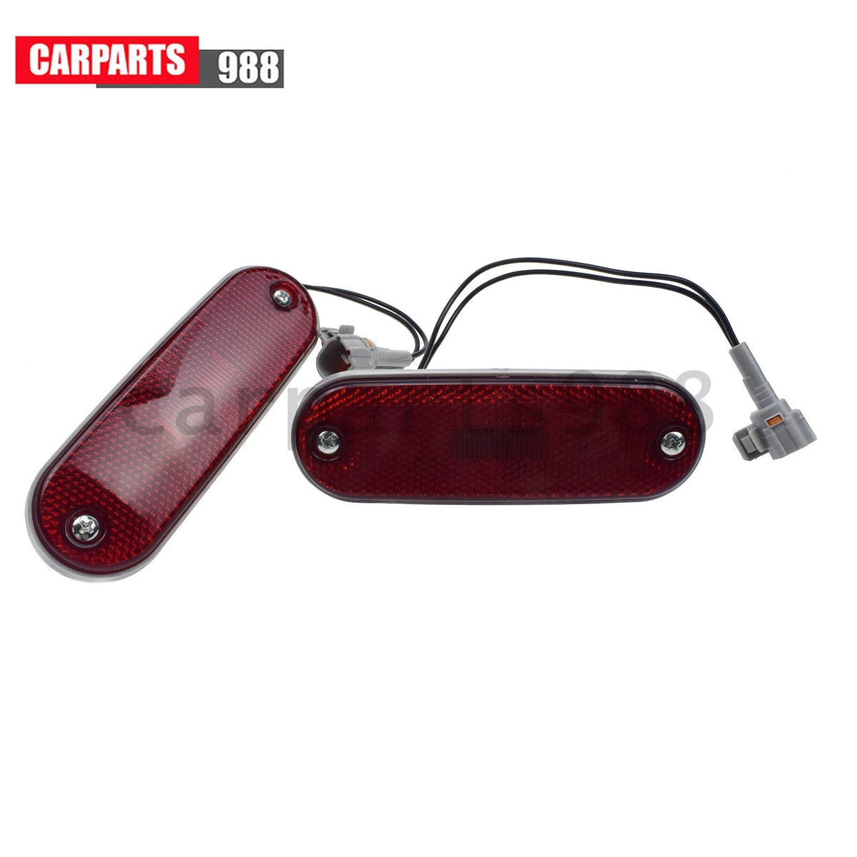 Pair LH & RH Rear Reflector Side Marker Lights W/ bulbs For 1996-00 Toyota RAV4 6B93BC-57