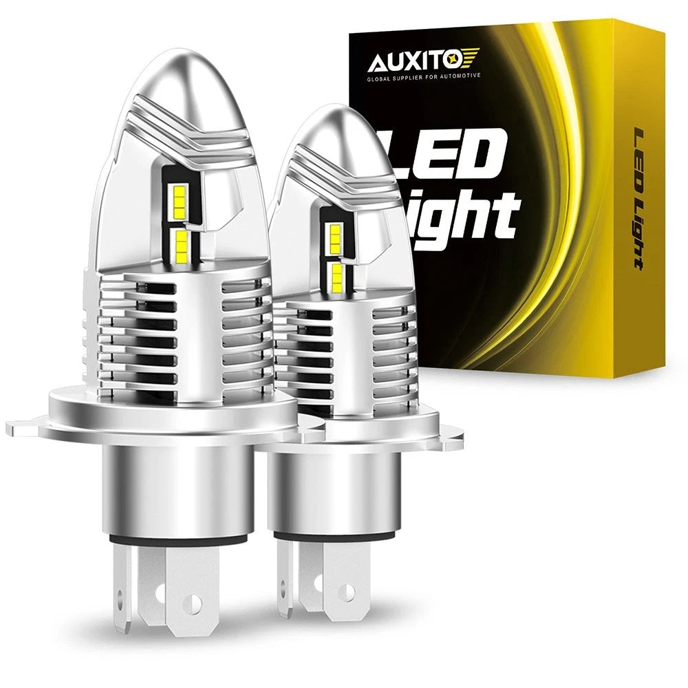AUXITO H4 9003 LED Headlight Kit Bulbs High Low Beam White 80000LM Super Bright AUXITO