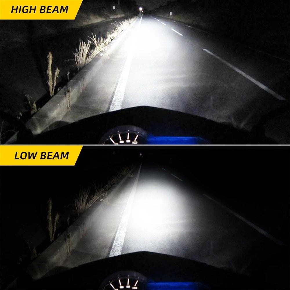 H4 9003 HB2 LED Motorcycle Headlight Bulb HID Hi/Low Beam High Power 10SF EOA 6B93BC-57