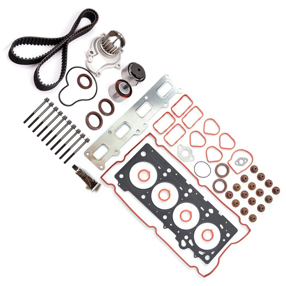 For 03-09 Chrysler PT Cruiser Jeep 2.4 Head Bolts set Timing Belt Water Pump Kit 6B93BC-57