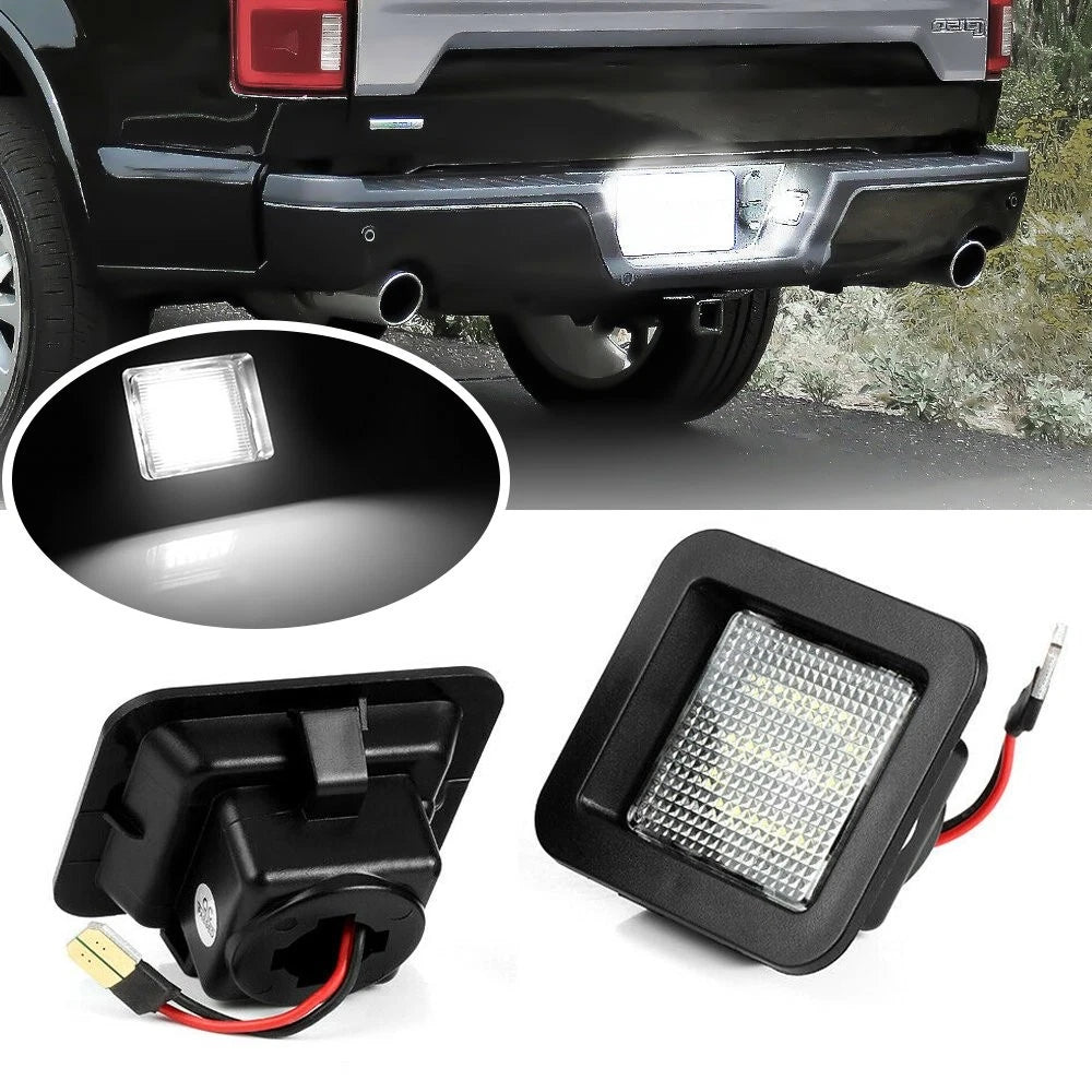 For 2015-2018 Ford F150 Clear LED License Plate Light Assembly Bulb Tag Lamp 6B93BC-57