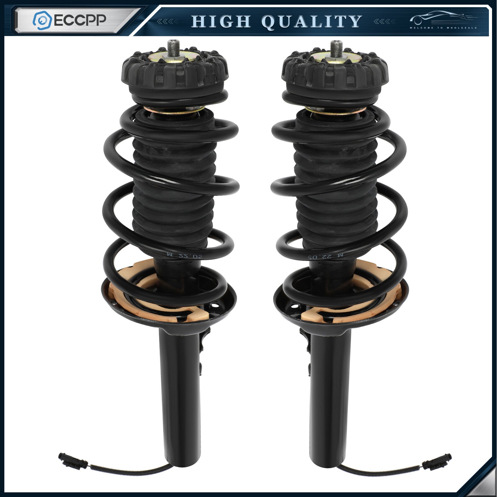 Pair Front Air Suspension Shock Strut Assys 15815523 For 2013-2019 Cadillac XTS 6B93BC-57