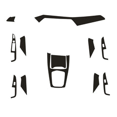 Interior Center Console Carbon Fiber Molding Sticker Decals For BMW X5 2019-2022