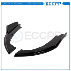 Fits 16-18 Honda Civic 2x Glossy Black Rear Bumper Lip Diffuser Splitter 6B93BC-57