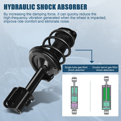 2 Front Quick Complete Shocks/Struts Spring Absorber For 2006-14 Honda Ridgeline 6B93BC-57