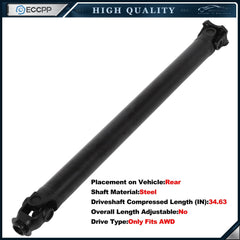 ECCPP Rear Driveshaft For Land Rover Freelander 1999-2006 TVB000190 AWD A.T. ECCPP