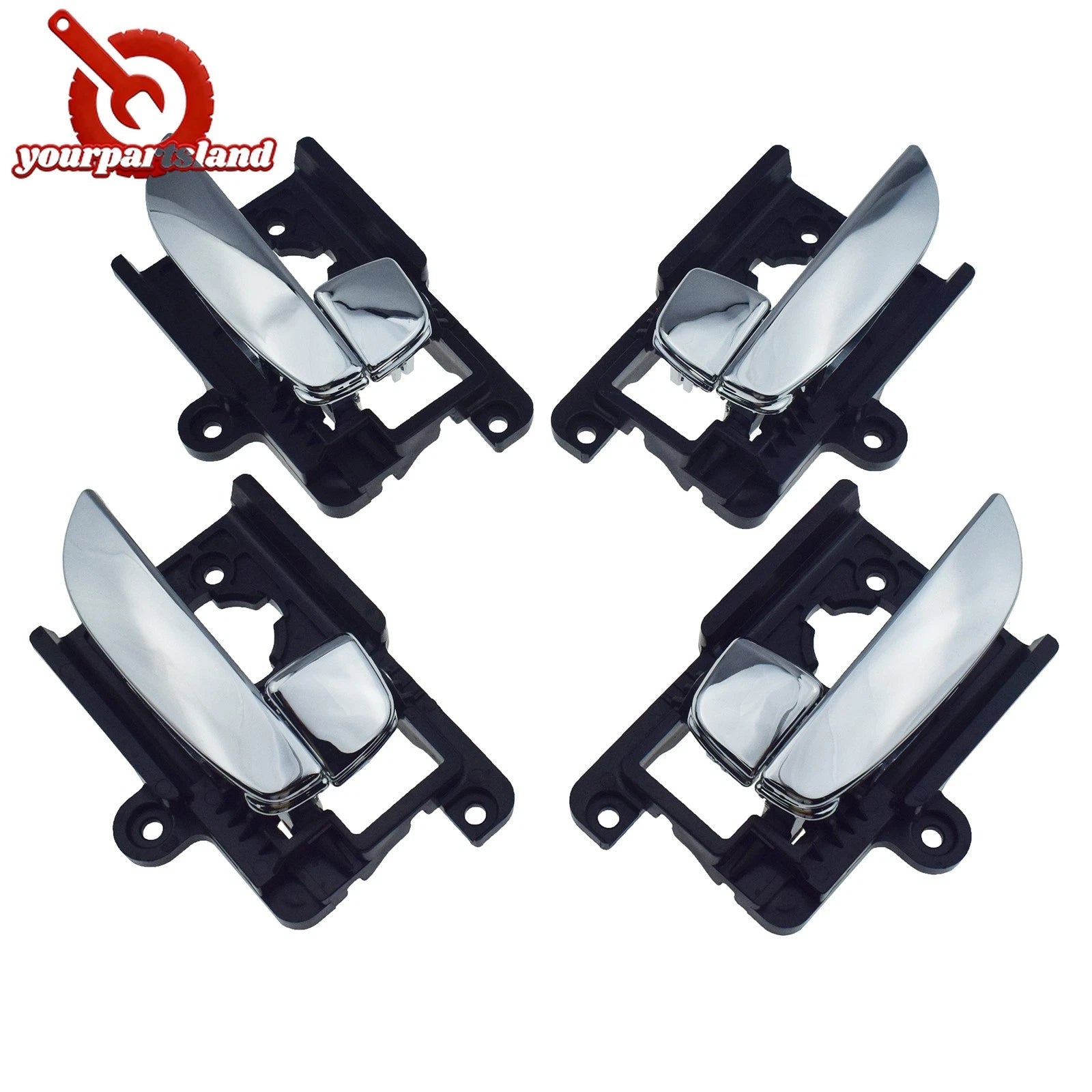 Front Rear LH RH Interior Door Handle For 2007-2010 Hyundai Elantra Sedan Chrome 6B93BC-57