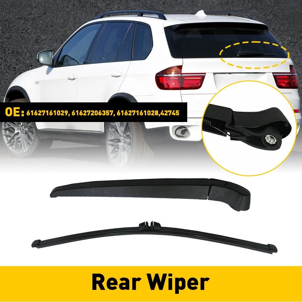 Rear Windshield Glass Wiper Arm Blade Set For 2007-2013 BMW X5 61627161029 6B93BC-57