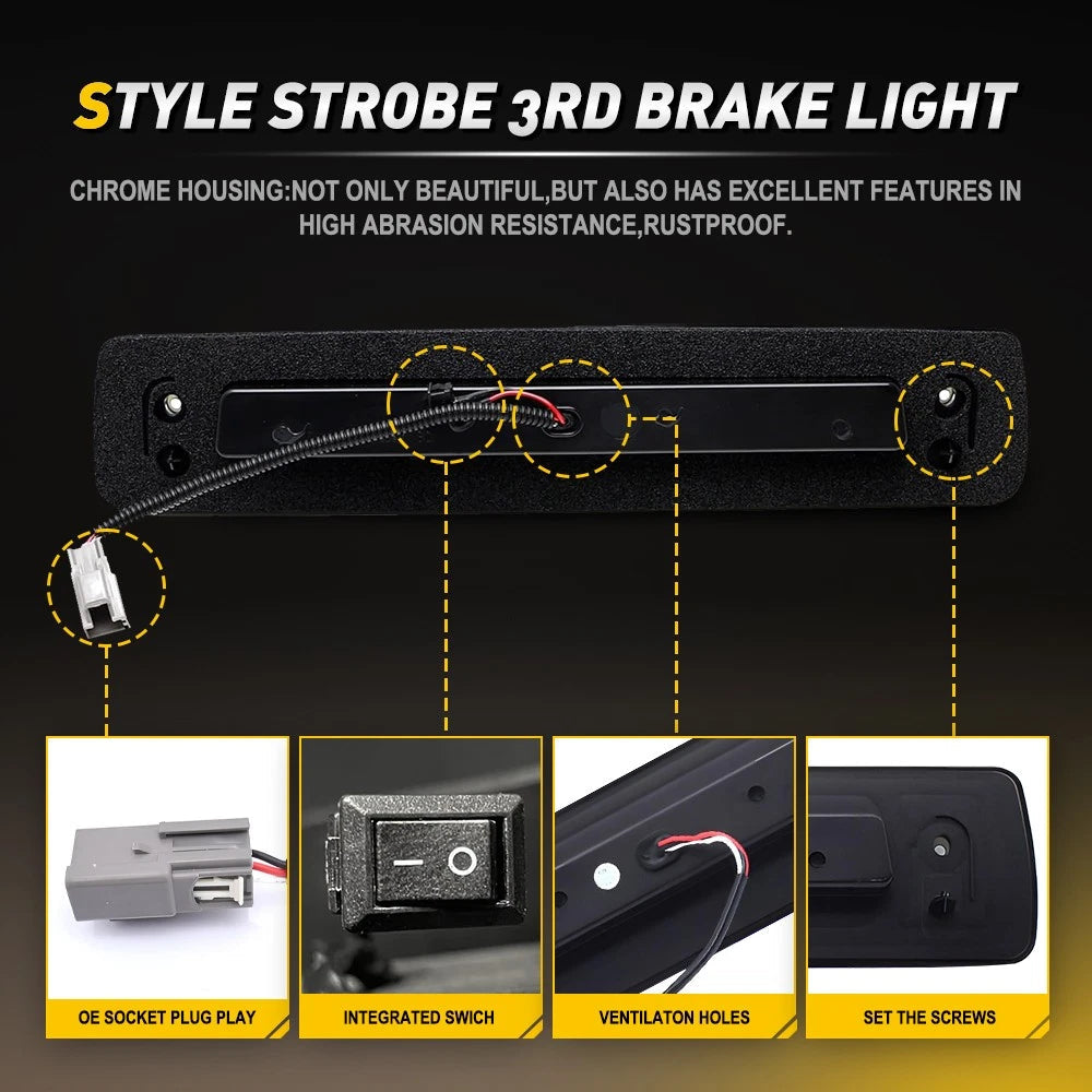 LED Third 3rd Brake Cargo Light Lamp For 2015-2023 Chevrolet Colorado GMC Canyon 6B93BC-57