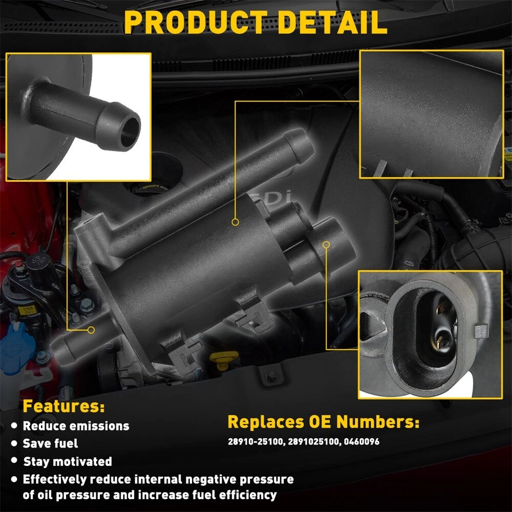 Vapor Canister Purge Valve for 2006-2014 HYUNDAI SONATA SE GL GLS SEDAN 4-DOOR A 6B93BC-57