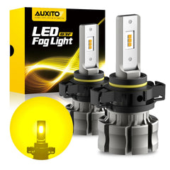 AUXITO LED Fog Light 5202 Bulbs Yellow for Chevy Silverado 1500 2500 HD 2007-15 AUXITO