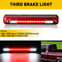 Red For 1988-1998 Chevy C/K1500 Silverado GMC LED 3rd Brake Light Cargo Lamp EA 6B93BC-57