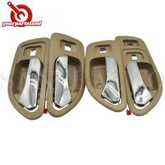 Black/Beige Inside Door Handle Front Rear Left/Right for 1994-1997 Honda Accord 6B93BC-57