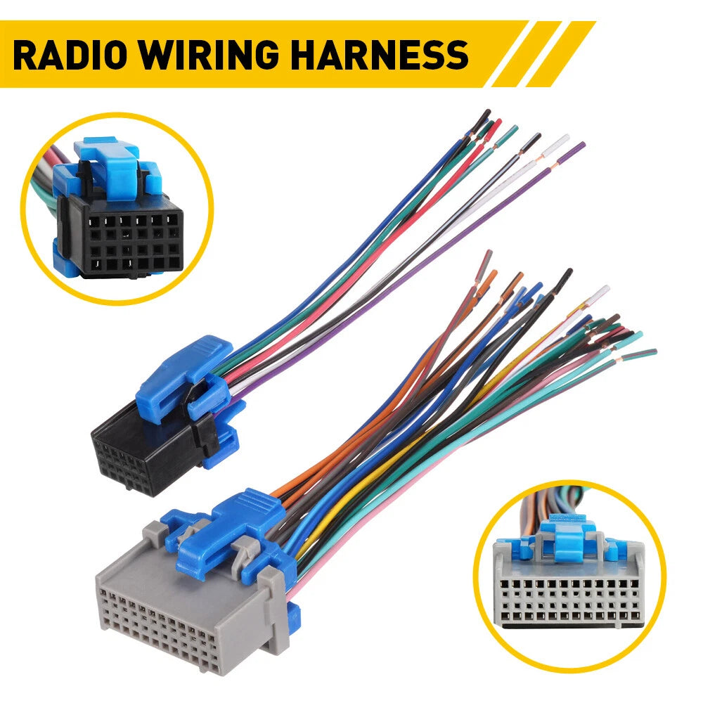 For Silverado Chevy Stereo Car 2003-2007 Radio Wiring Harness Adapter Connector 6B93BC-57