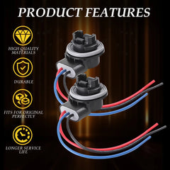 4x Signal Turn Brake Tail Light Wire Harness for 3157 4157 Type Socket LED Bulb 6B93BC-57