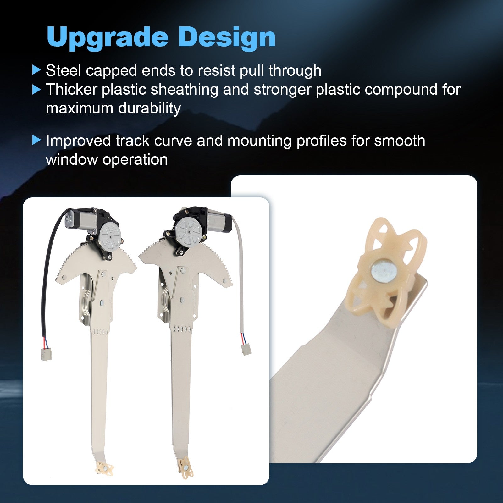 For Ford F-100 1980-1983 Pair Front Window Regulator & Motor 6B93BC-57