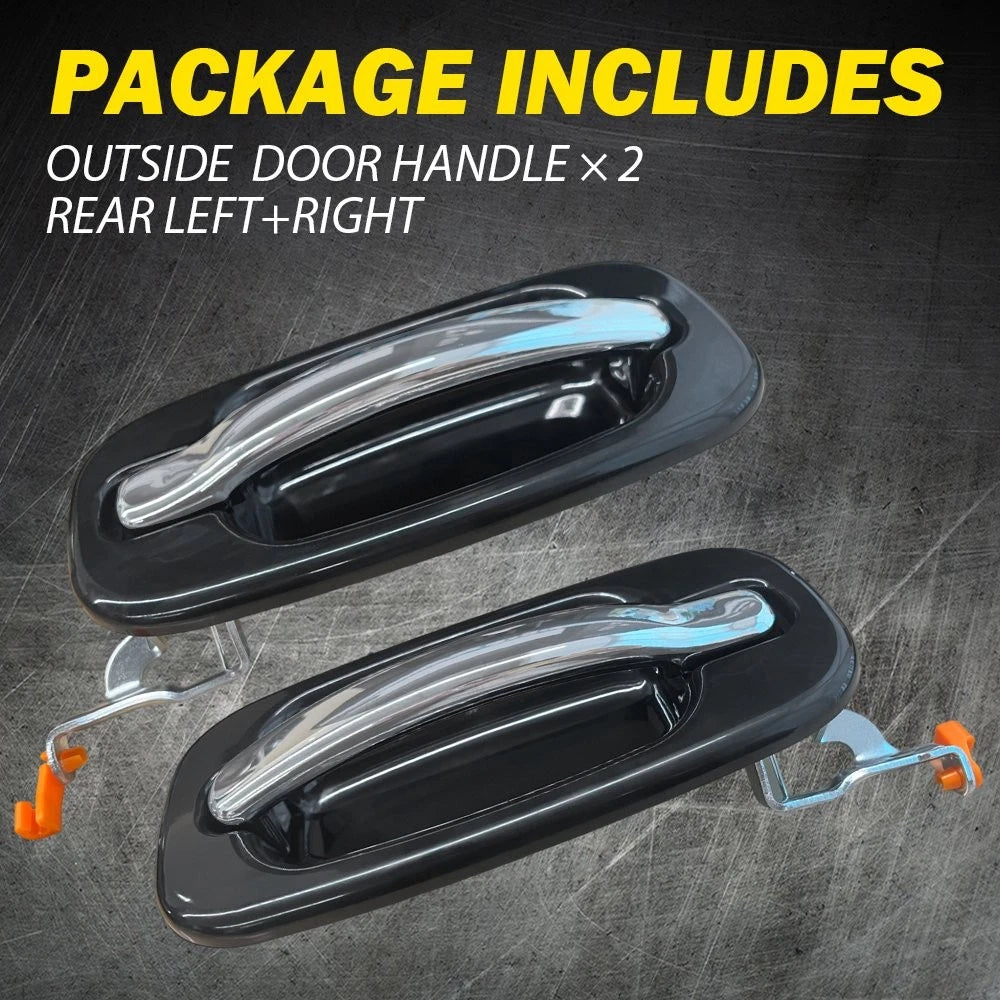 2pcs Rear Outer Door Handle For 1999-06 Chevy Silverado Tahoe Cadillac Escalade 6B93BC-57