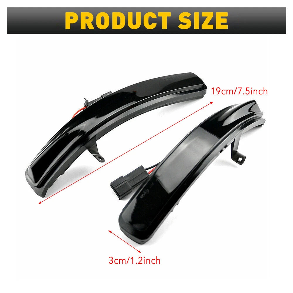Smoked Sequential LED Side Turn Mirror Signal For Lights Ford 2011-2019 Explorer 6B93BC-57