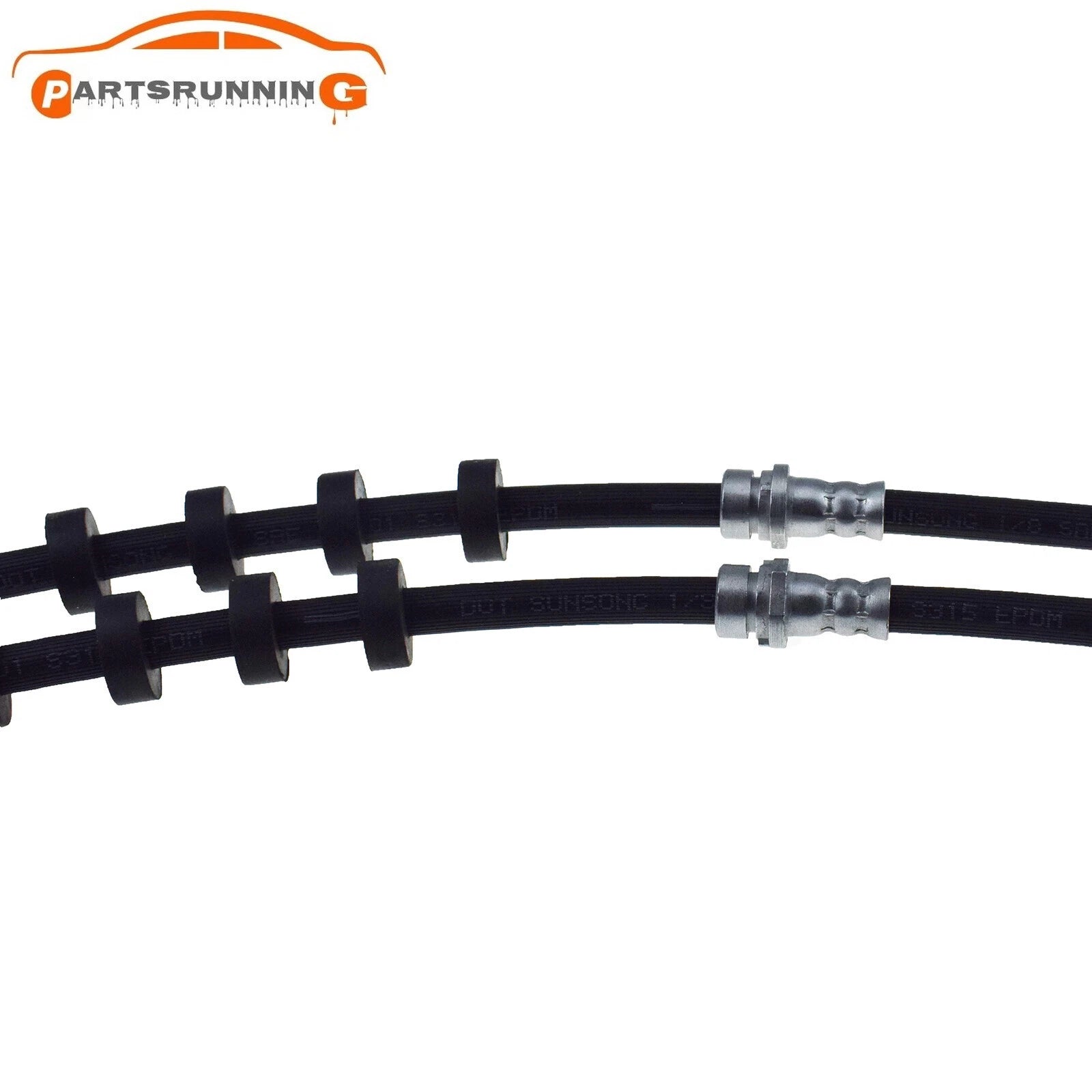 2PCS Front Brake Hose for 08-12 Ford Escape 08-11 Mazda Tribute Mercury Mariner 6B93BC-57