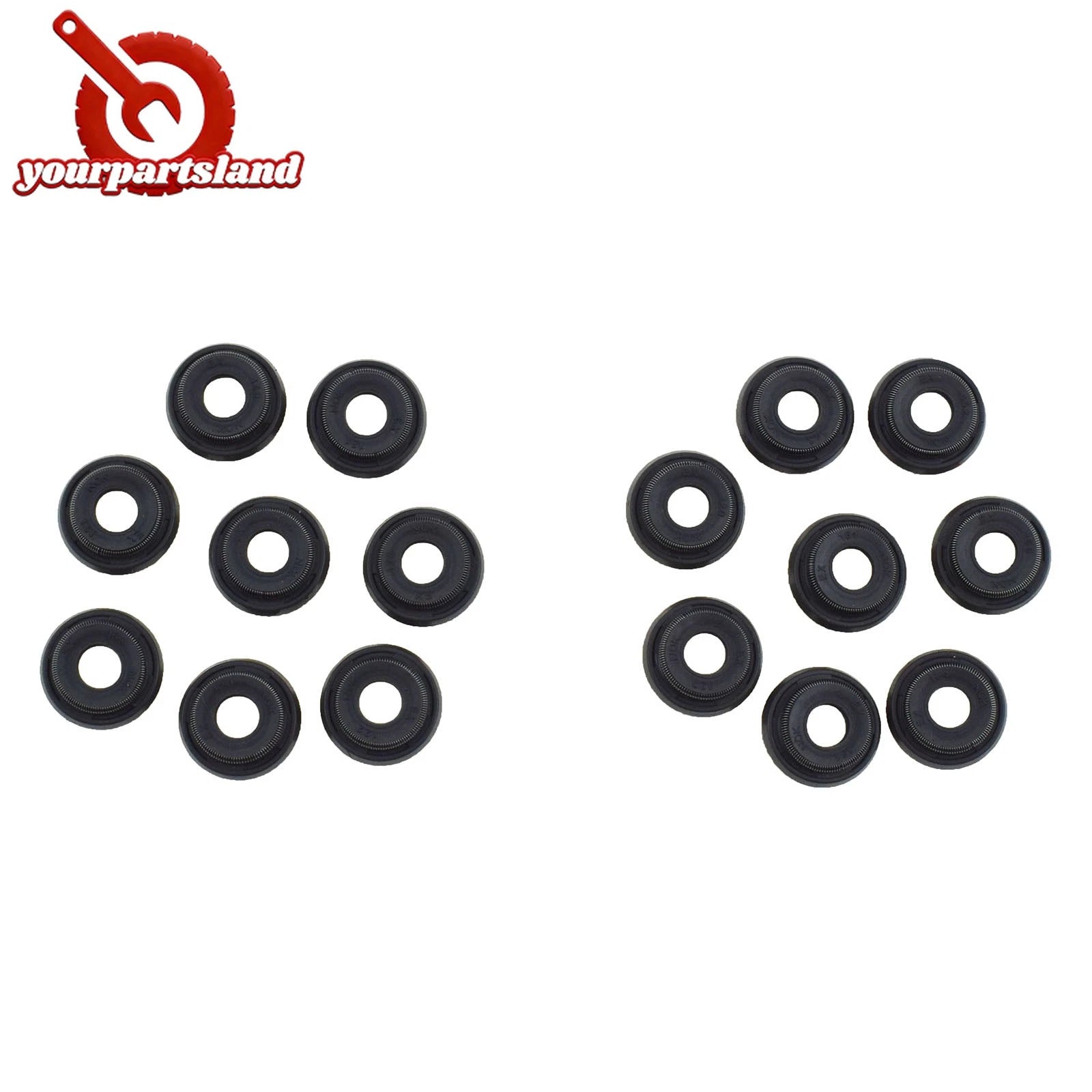 16PCS Engine Valve Stem Seals For ACURA INTEGRA INTEGRA 1.8L HONDA CR-V 2.0L 6B93BC-57