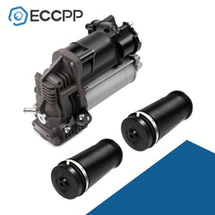 3PCS Rear Suspension Spring + Air Compressor Pump For Mercedes X164 GL350 GL450 6B93BC-57