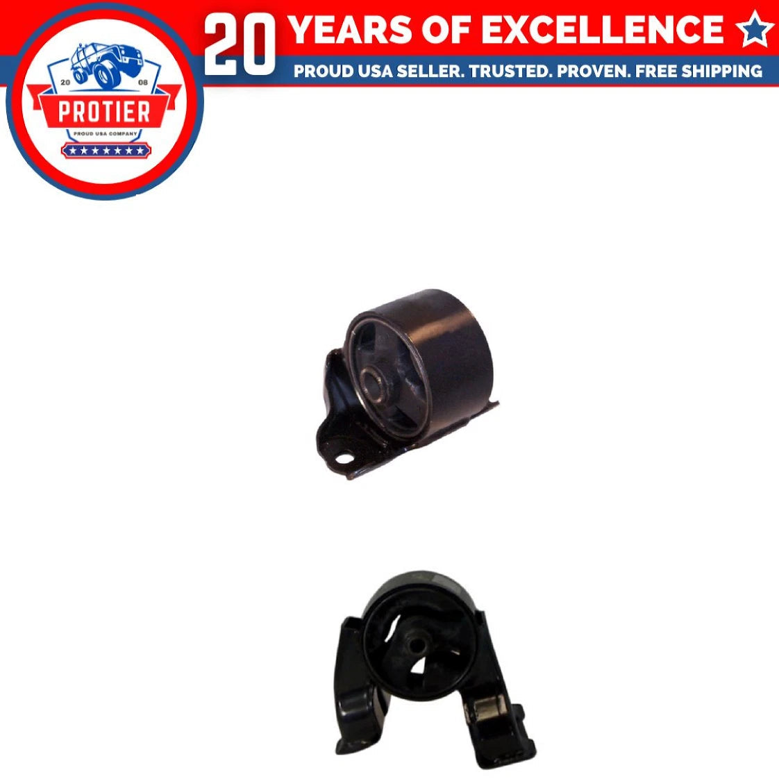 Front & Rear Motor Mount Set 2PCS for 07-10 Hyundai Elantra 2.0 for Manual 6B93BC-57
