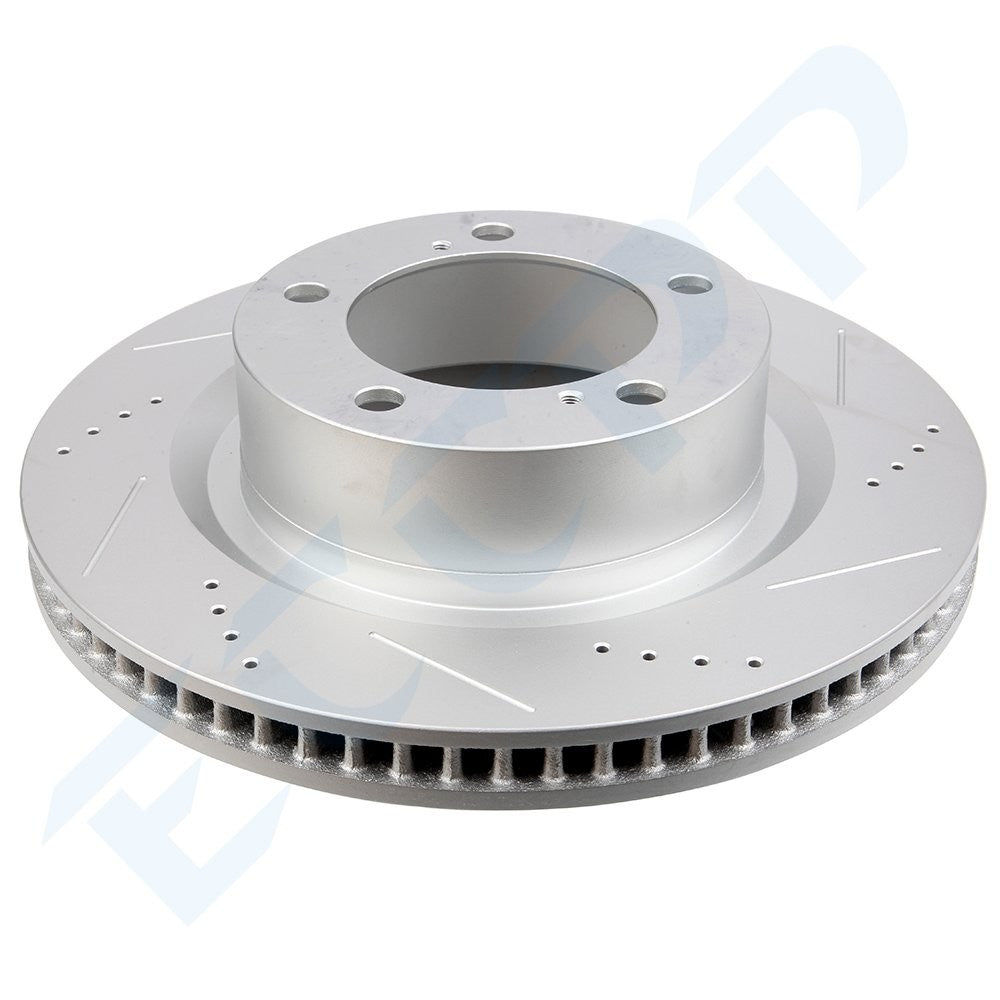 5 Lug Front Disc Brake Rotors for Toyota Sequoia Tundra Land Cruiser Lexus LX570 6B93BC-57