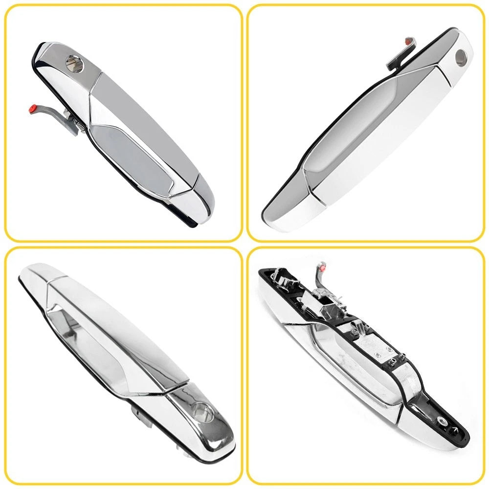 Door Exterior Handle Chrome Front Left LH Driver Side for 2007-13 Chevy GMC 6B93BC-57