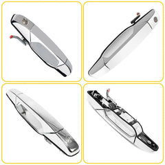 Door Exterior Handle Chrome Front Left LH Driver Side for 2007-13 Chevy GMC 6B93BC-57
