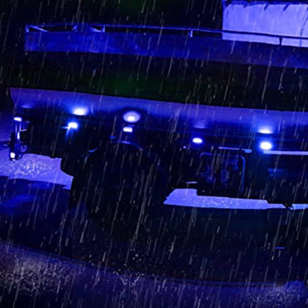 10x Round 3/4" Blue LED Clearance Marker Bullet Auto Truck Trailer Lights Lamp A 6B93BC-57