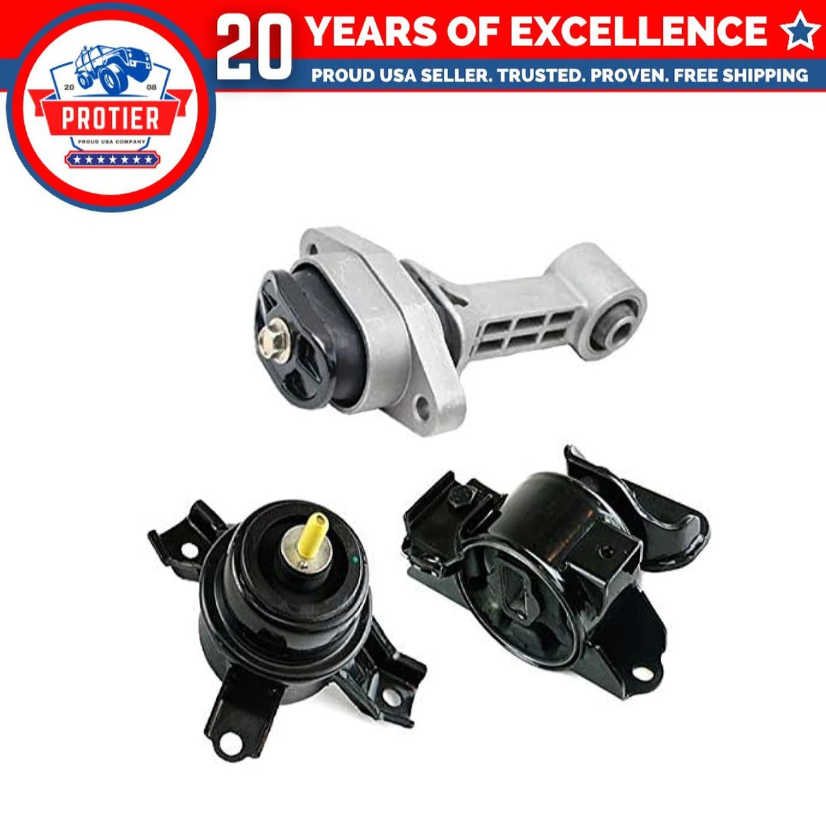 Fits Kia Soul w/MANUAL 2012-2013 1.6L/2010-2011 2.0L Motor&Trans Mount Set 3pc 6B93BC-57