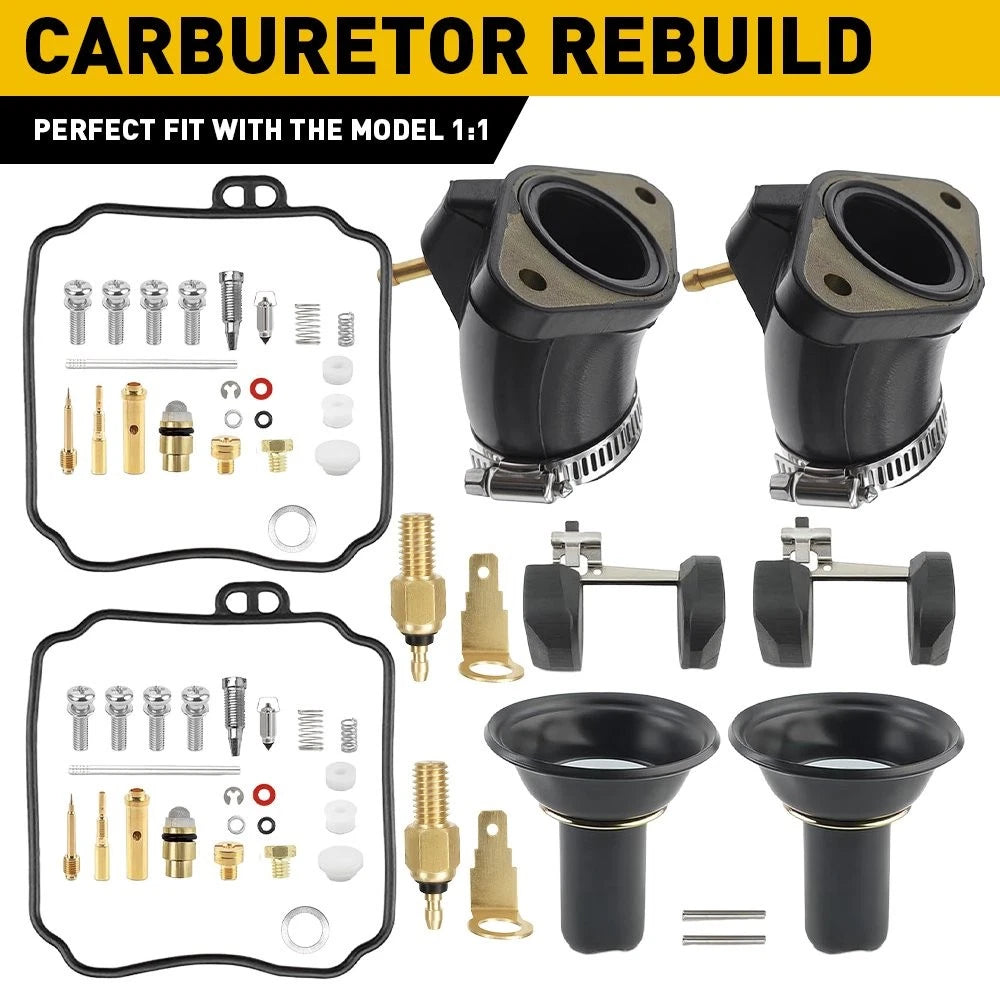 Carburetor Carb Intake Manifolds Boots For Yamaha V Star 650 XVS650 1998-2016 EA 6B93BC-57