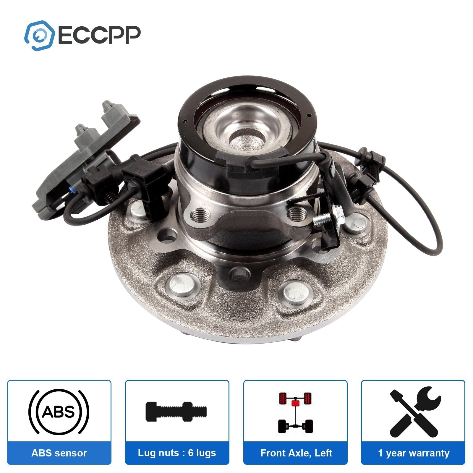 1Pc Wheel Hub Bearing Front Left RWD For Chevy Colorado GMC Canyon Z71 Off-Road 6B93BC-57