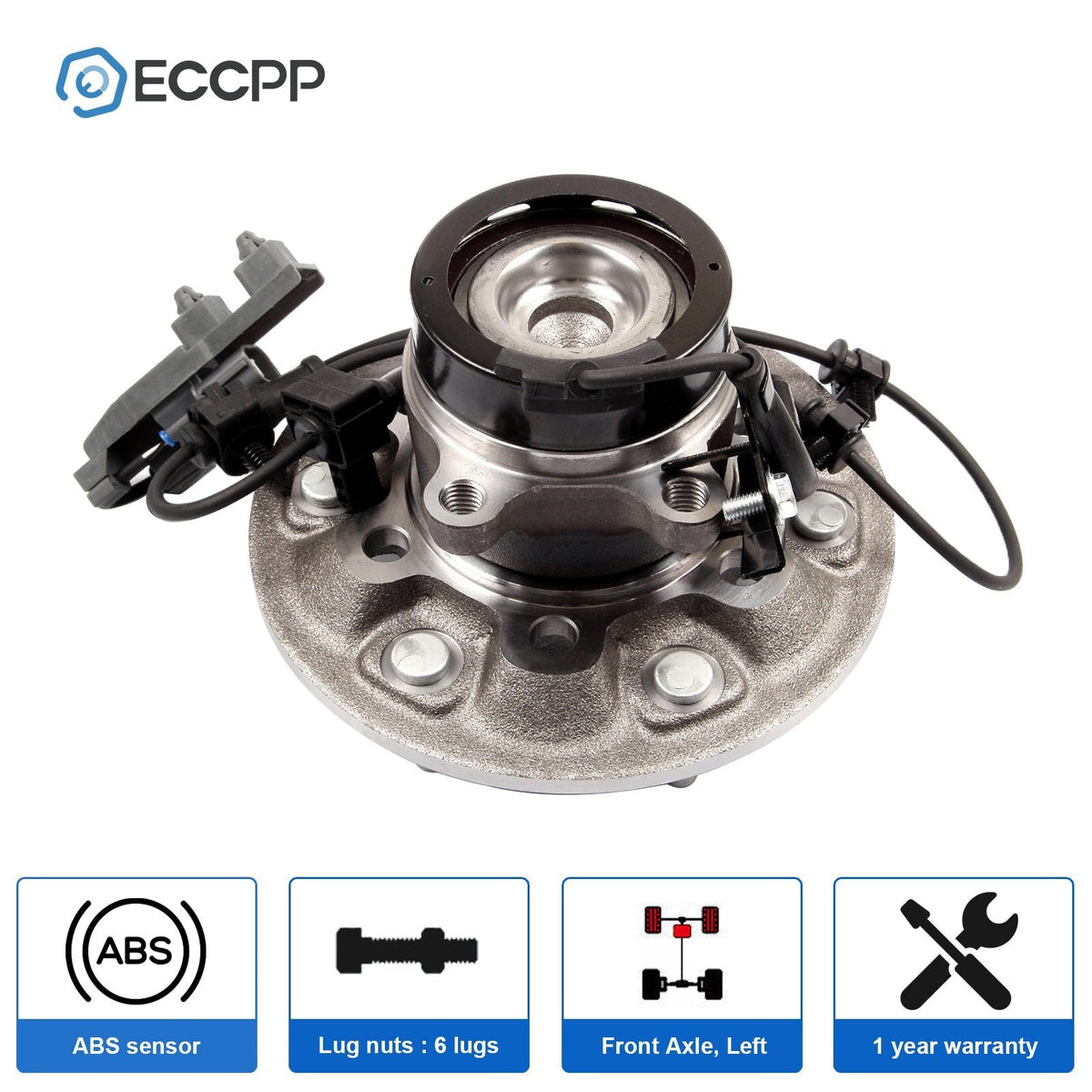 1Pc Wheel Hub Bearing Front Left RWD For Chevy Colorado GMC Canyon Z71 Off-Road 6B93BC-57