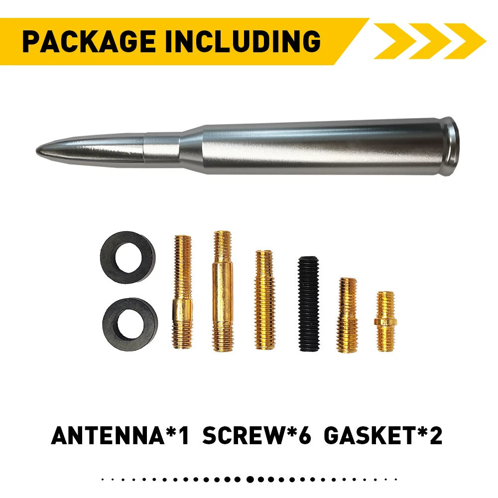 5.5" CNC BULLET ANTENNA SILVER FOR DODGE RAM 1500 2500 3500 6B93BC-57