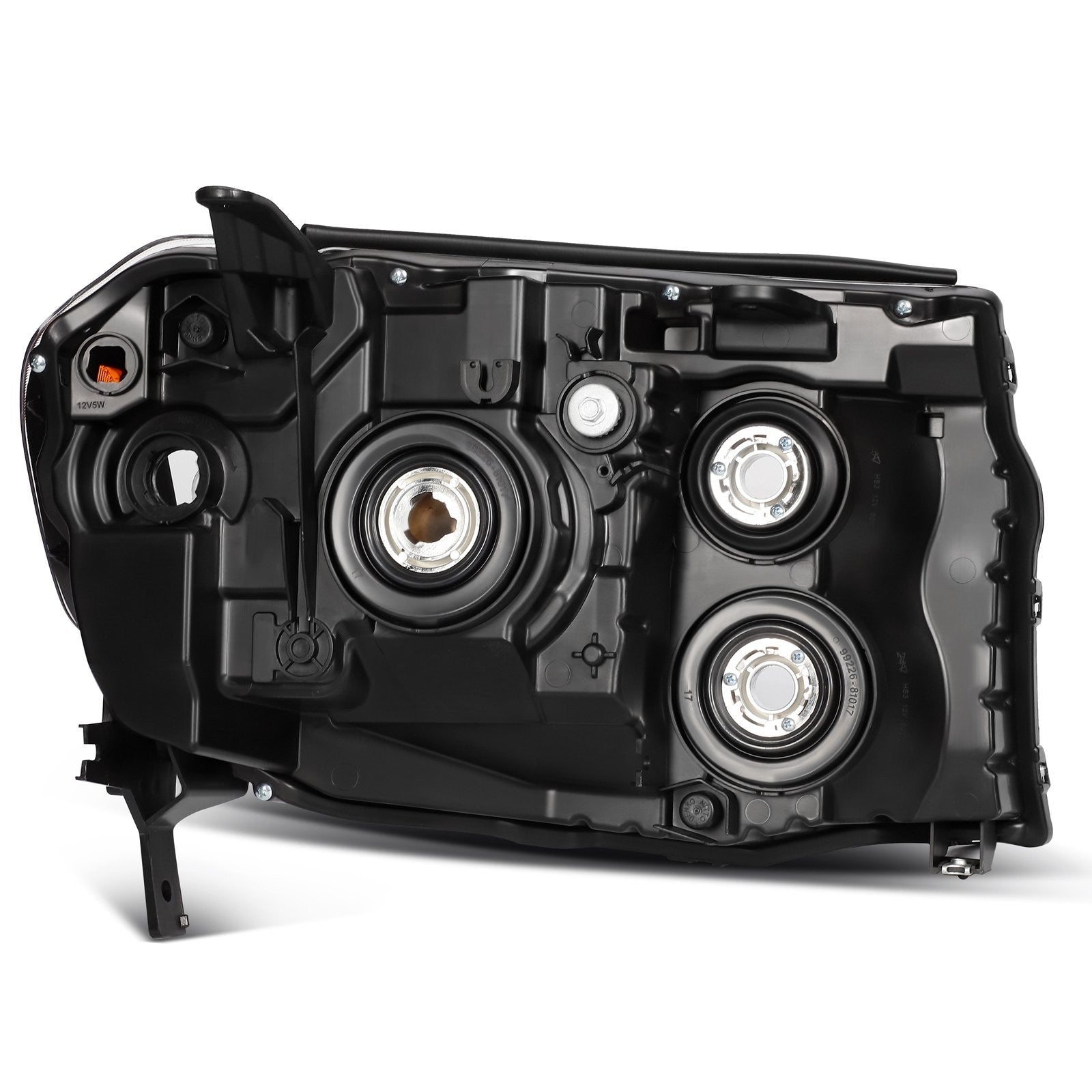 Pair Kit Halogen Headlights Assembly For 2009-2011 Honda Pilot 3.5L Black Amber 6B93BC-57