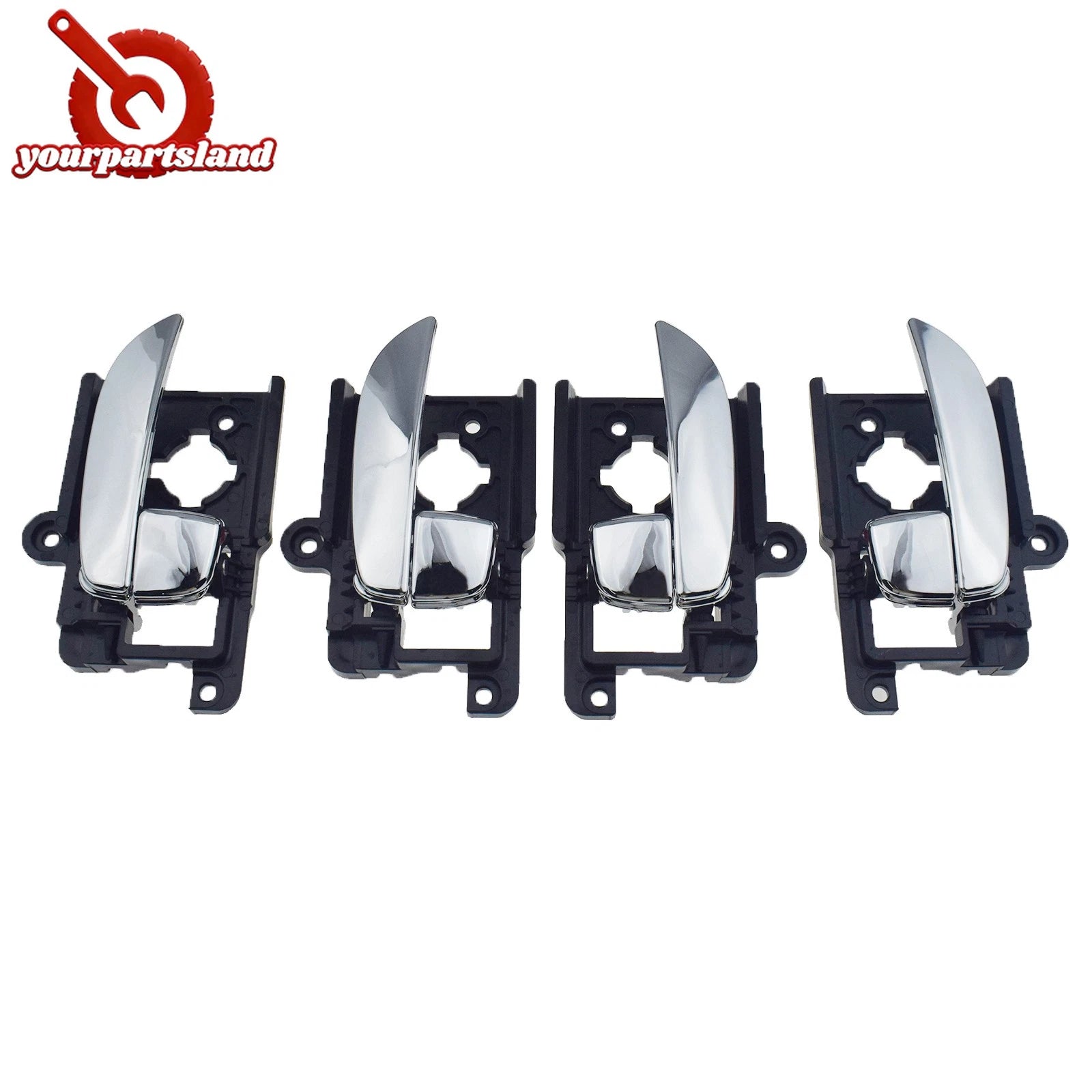 Front Rear LH RH Interior Door Handle For 2007-2010 Hyundai Elantra Sedan Chrome 6B93BC-57