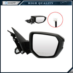 Right Side Power Mirror For 2016-2018 HONDA CIVIC Black Foldaway