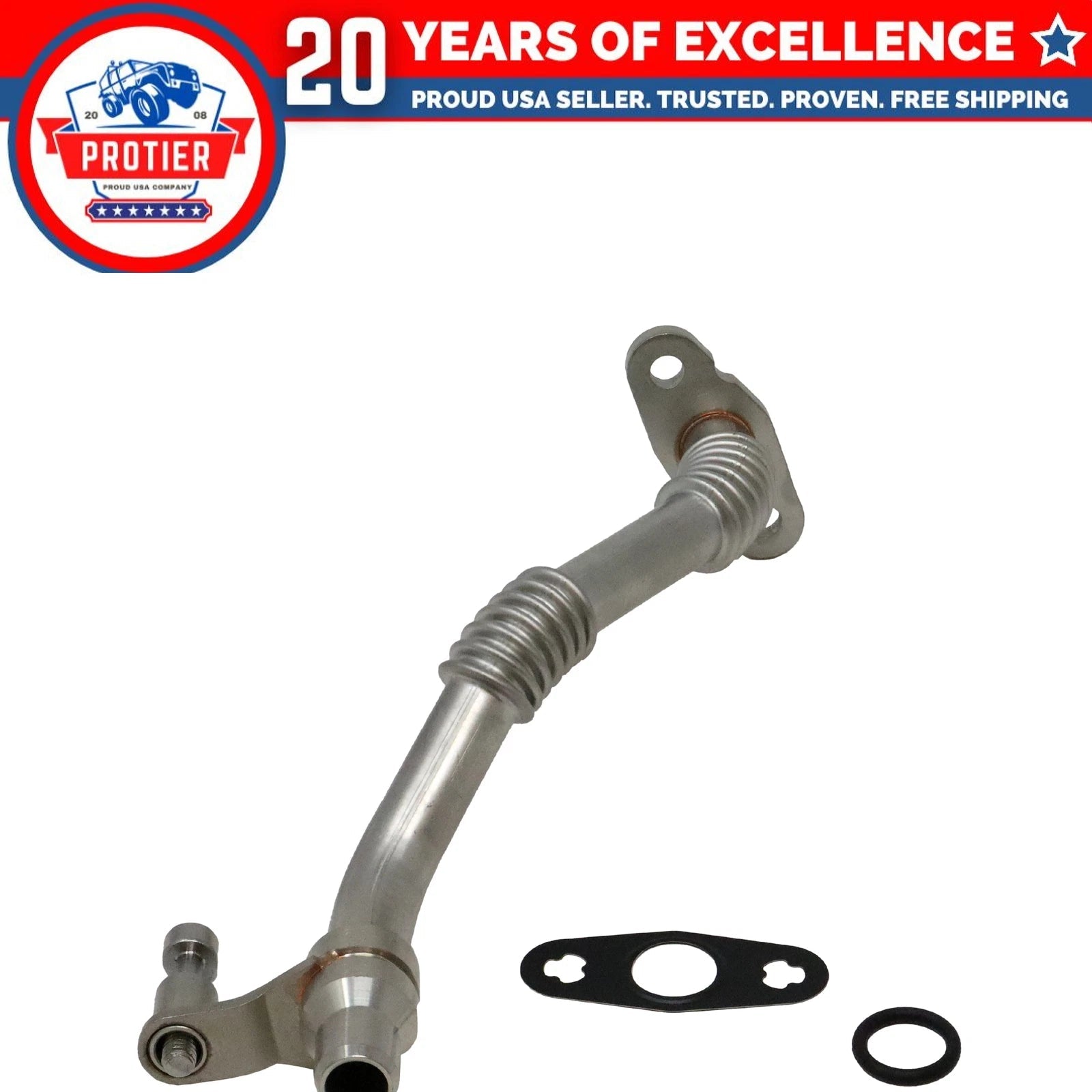 Right Turbocharger Oil Return Line Fits BMW 550i 550i GT 550i GT xDrive 550i 6B93BC-57