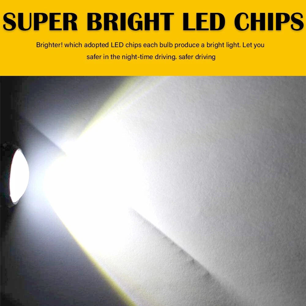 10X White LED Rock Round Button Light For Truck Eagle Eye Side Marker Light Lamp 6B93BC-57