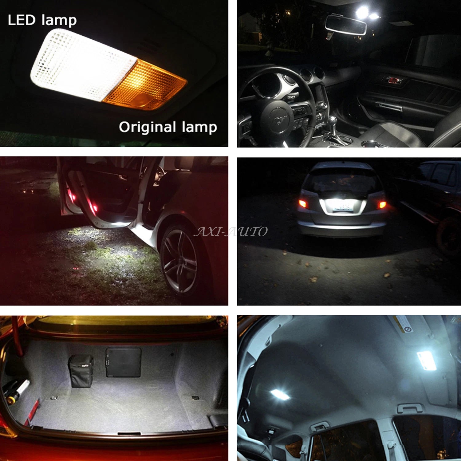 AUXITO CANBUS 4X 31MM Festoon DE3175 LED Map/Dome Interior Light Bulbs 6000K AUXITO