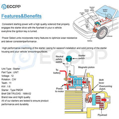 ECCPP Starter  for Truck Cadillac Esclade Chevy Express Silverado GMC Sierra V8 ECCPP