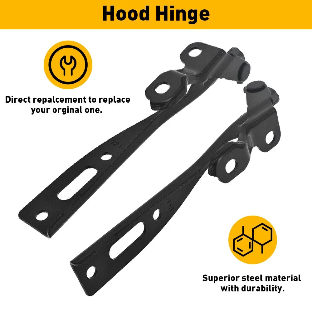 FOR HONDA ACCORD 2013 2014 2015 2016 2017 HOOD HINGE RIGHT & LEFT PAIR EA 6B93BC-57