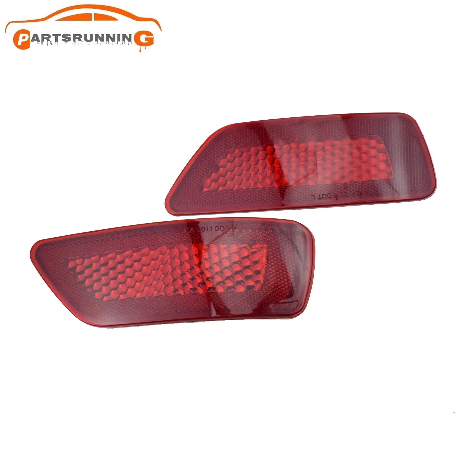 2X Rear Bumper Reflector Light For Jeep Grand Cherokee Compass For Dodge Journey 6B93BC-57