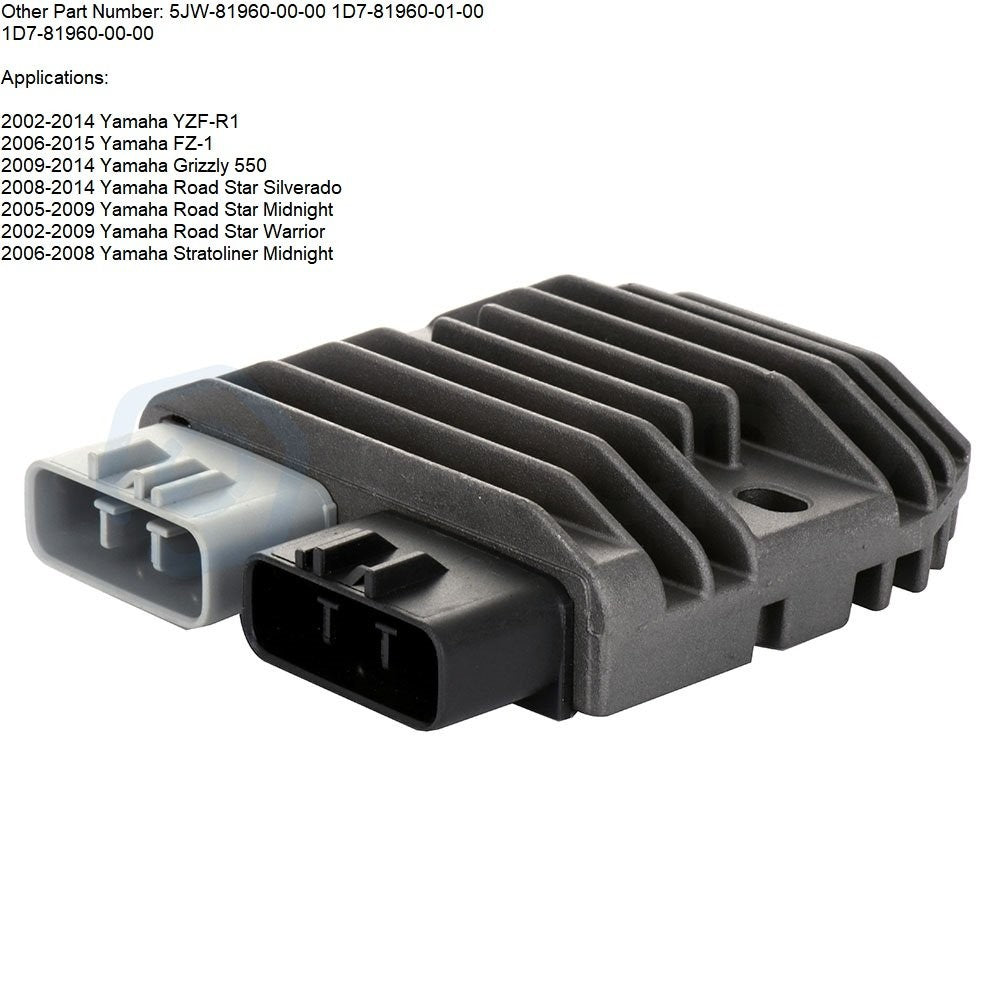 ECCPP 2Pcs Rectifier For Yamaha YZF-R1 2002 2003 2004 2005 2006 2007 2008 - 2013 ECCPP