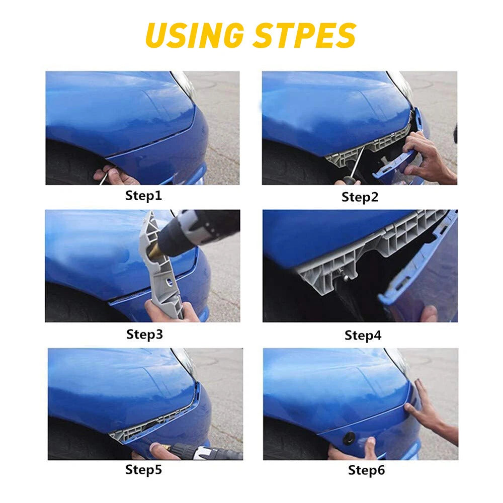 2pcs Quick Push Release Hood Button Bonnet Pins Lock Clip Auto Car Bumper Latch 6B93BC-57