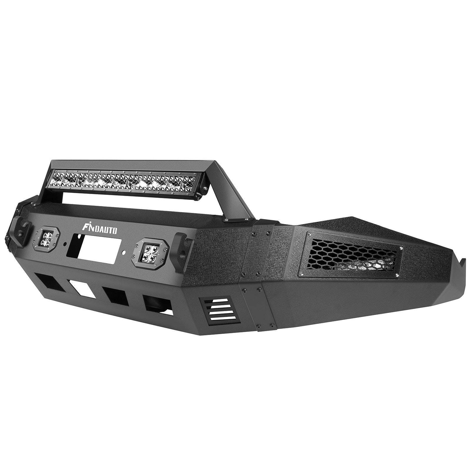 ECCPP Steel Front Bumper w/ Winch Plate & Fog Light For 2013-2018 Dodge Ram 1500 6B93BC-57