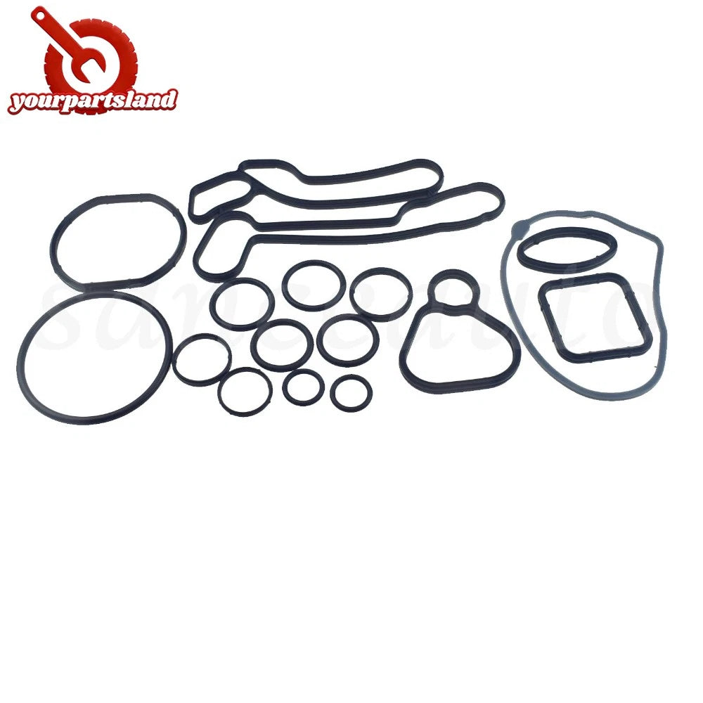 Engine Oil Cooler Gasket Seal Set For Chevrolet GM Opel 5650972,5650962,55571687 6B93BC-57